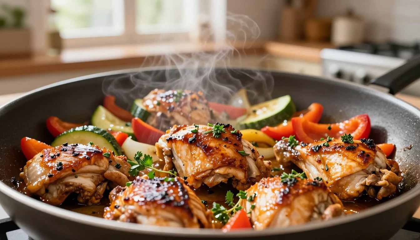 Poulet sauté express prêt en 15 minutes