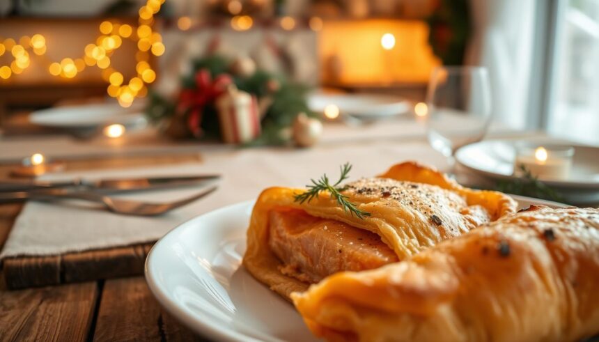 Saumon en croûte feuilletée, le classique revisité pour Noël