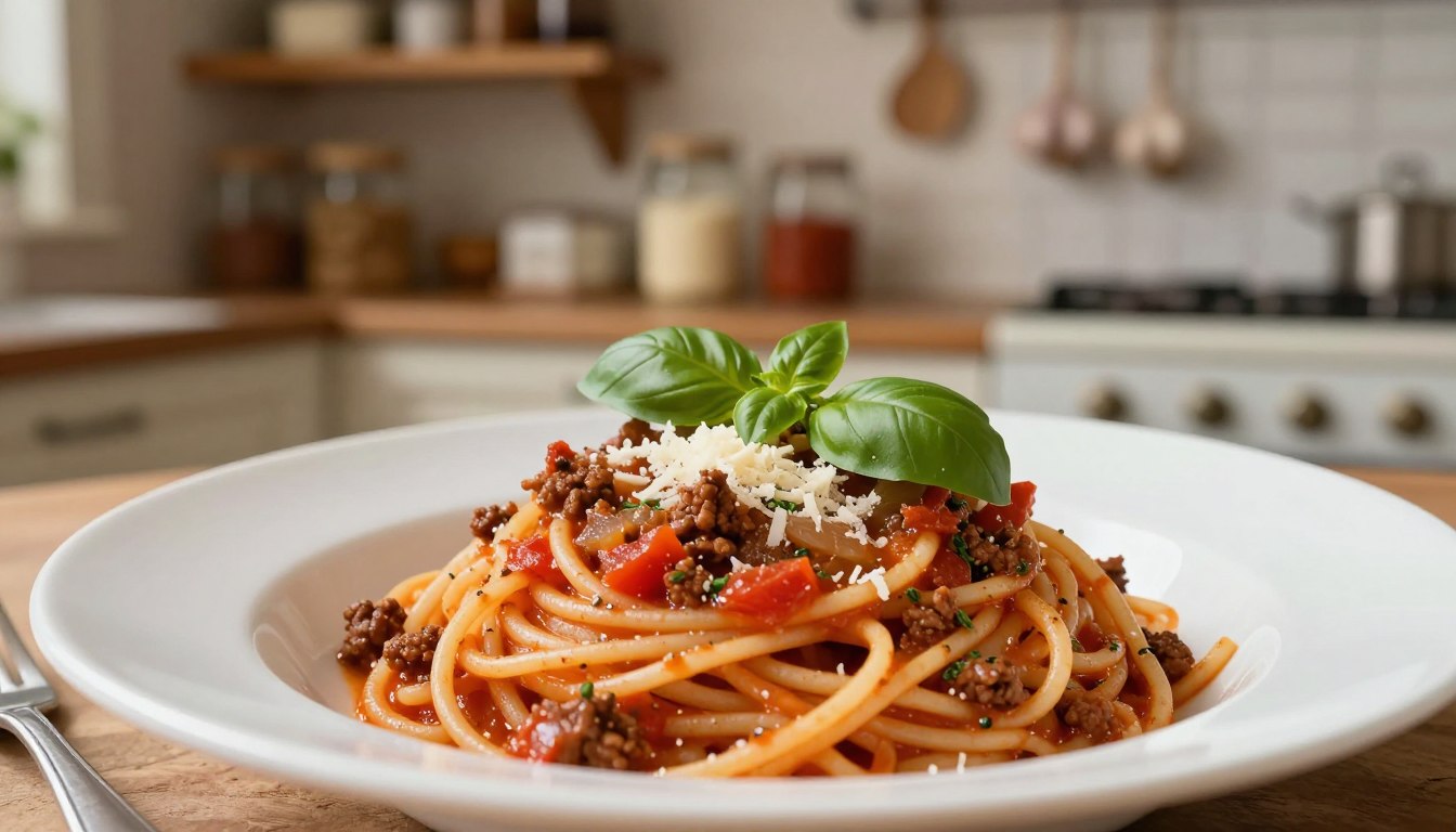 Spaghetti bolognaise maison comme en Italie