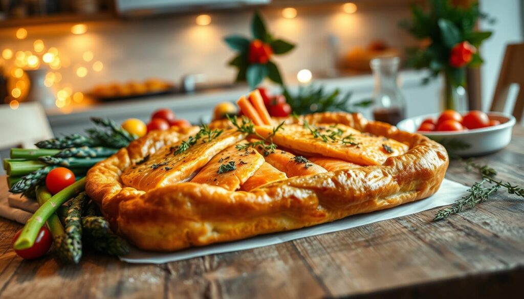 montage saumon en croûte feuilletée montage saumon en croûte feuilletée