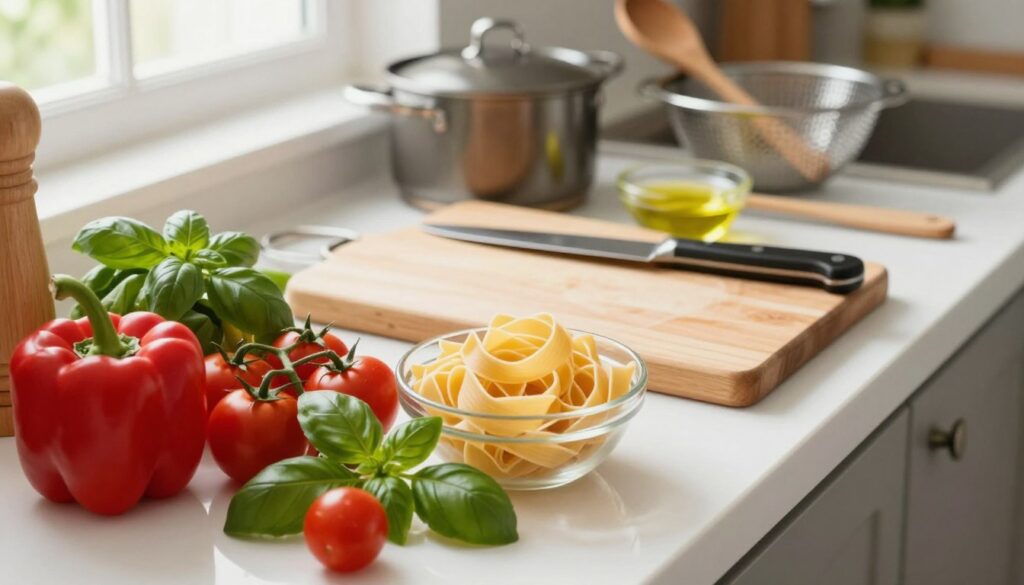 Pâtes express sans crème 