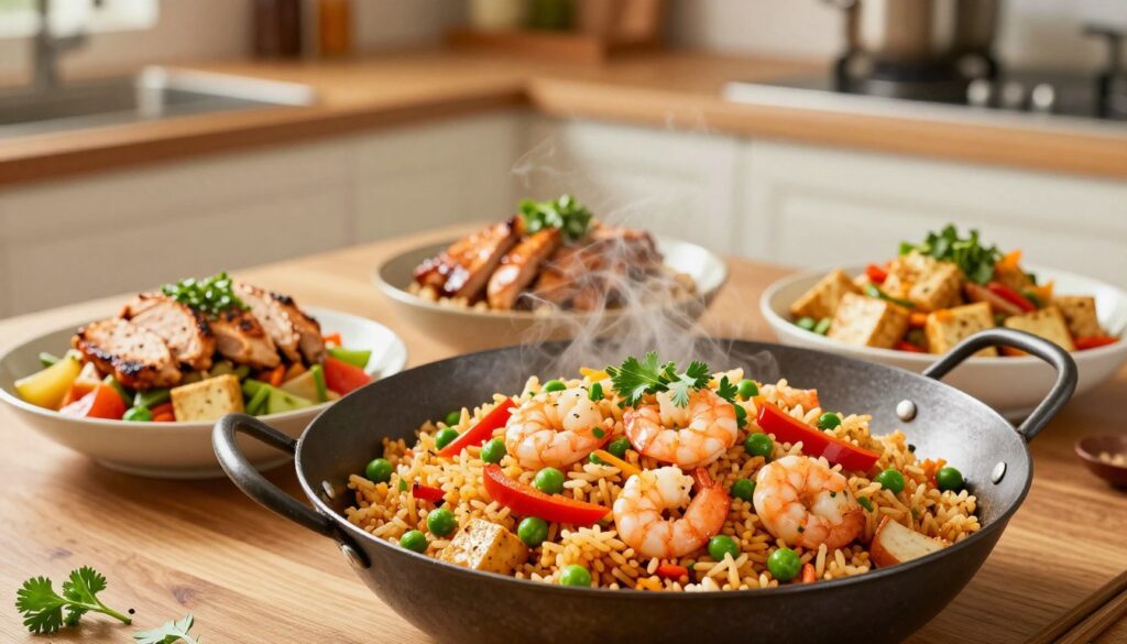 variantes riz sauté personnalisation